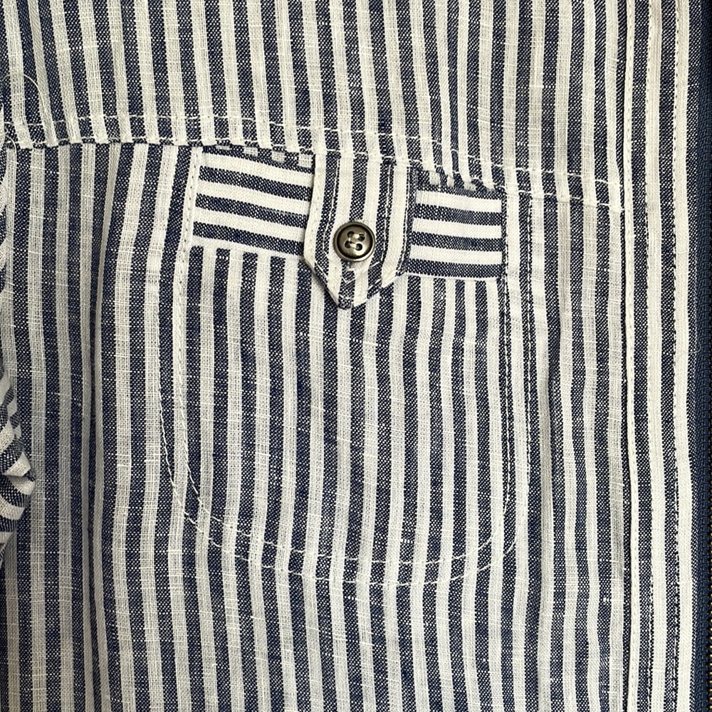 Cartonnier Striped Linen Conductor Boiler Jumpsuit 🚂 - Picture 6 of 6
